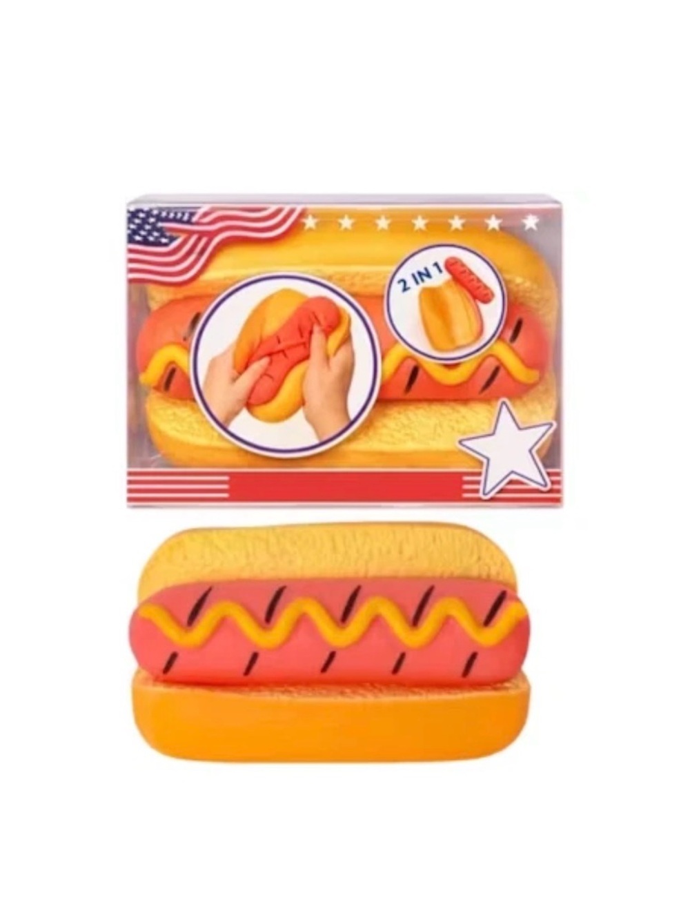 Hot dog squeezy 2in 1 new in box